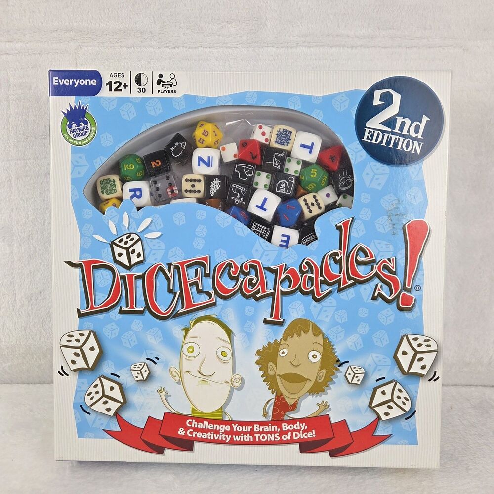 Dicecapades! 2nd Edition Board Game 2015 Haywire Group Complete